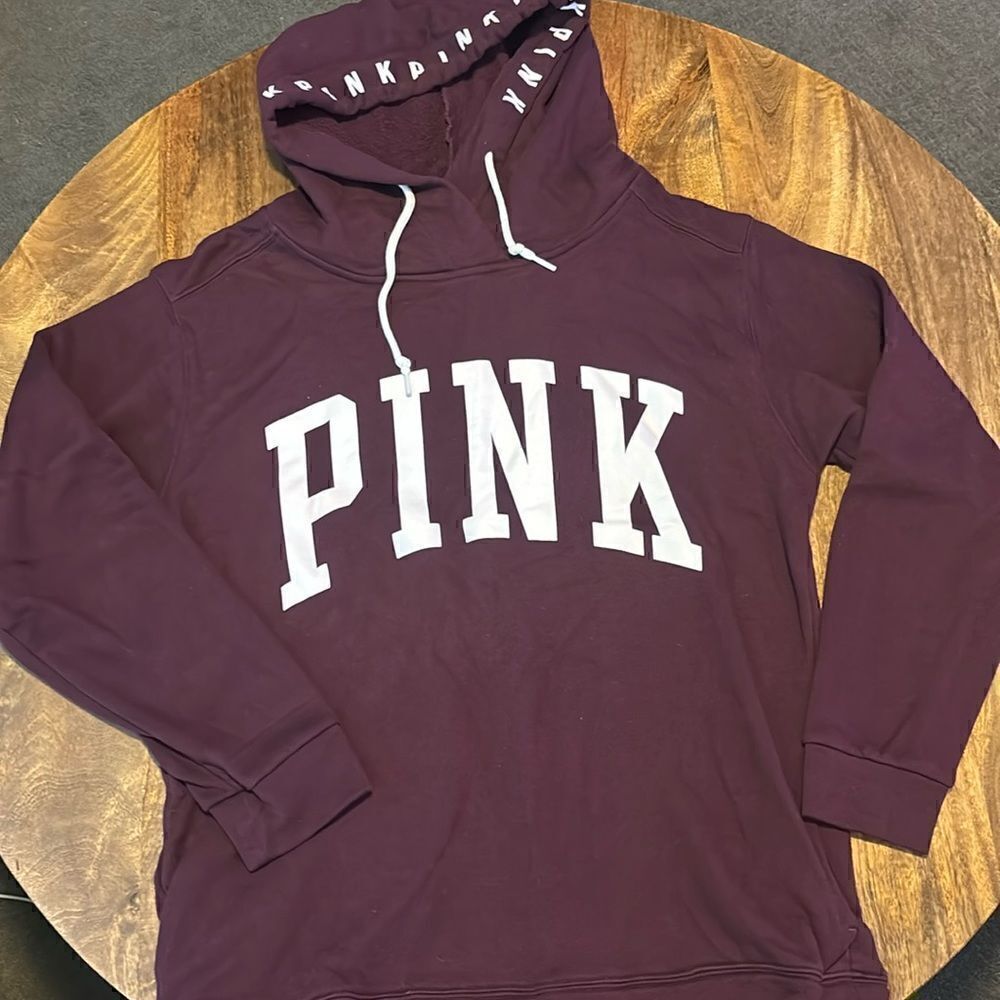 Pink maroon hoodie size medium